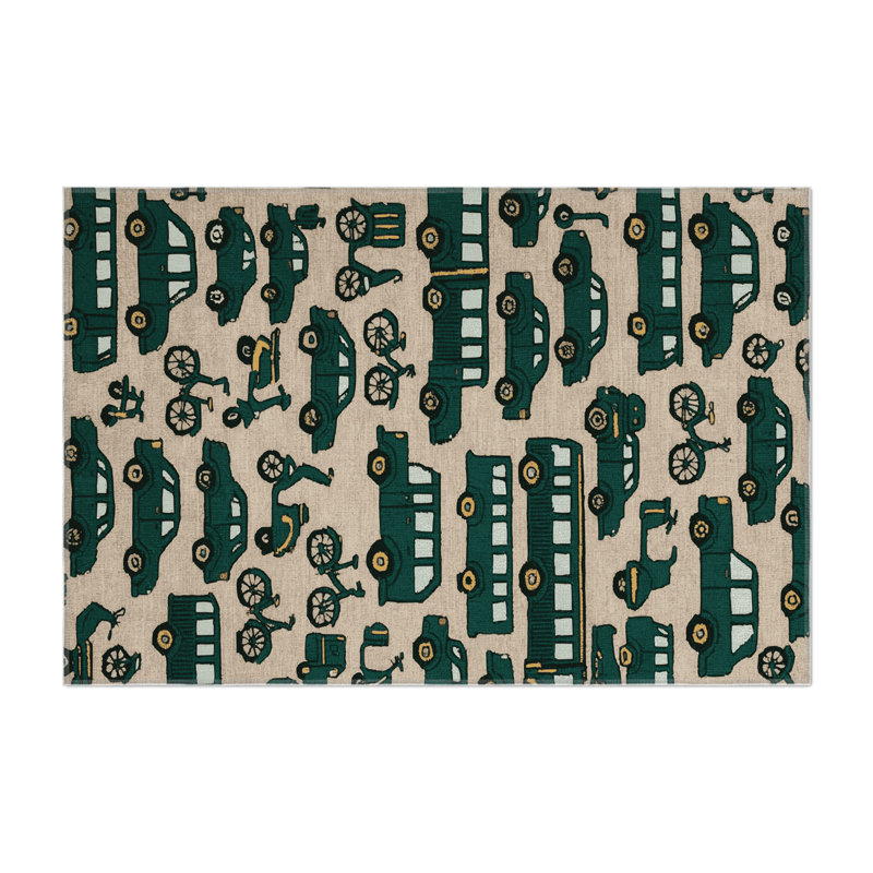 Tapis intérieur et extérieur beige Transport, Rectangle 9 pi x 12 pi