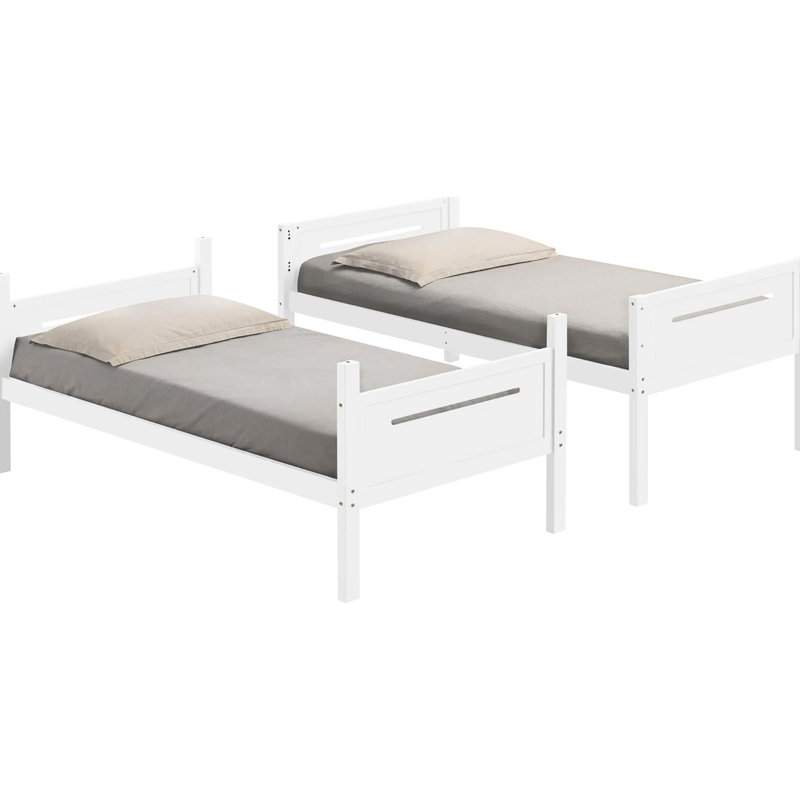 Lit superposé de style moderne en blanc - pour faciliter le mouvement de la chambre à coucher