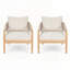 Fauteuil club d'extérieur en bois d'acacia-1076016529
