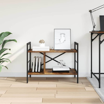 58.5cm H x 75cm W Steel Etagere Bookcase