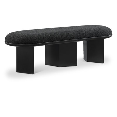 Botakoz Boucle Fabric Upholstered Bench by Wade Logan