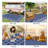 Outdoor Rug 8x10ft – Waterproof Reversible Plastic Straw Patio Mat, Easy Clean, Collapsible, Non-Slip Carpet with Carry Bag, Ideal for RV, Deck, Backyard, Beach, Camping, Picnic – Navy/White, 8*10ft(244*305cm) United States-404964465-404964479