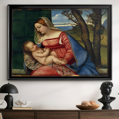 Madonna and Child (The Lochis Madonna) -Titien-Toile tendue avec châssis-c. 1508-1510
