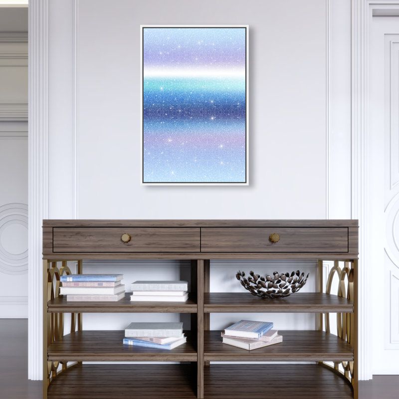 Moonlit Gradient Print by Oliver Gal, 55"H x 37"W, White Floater Frame