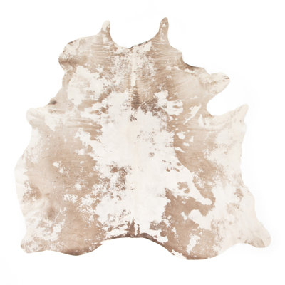 Handmade Cowhide Brown Rug