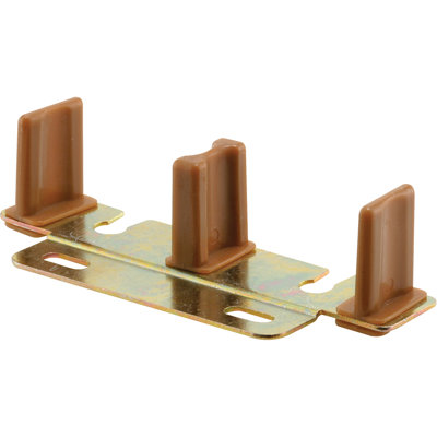 Acier estampé Prime-Line, réglable, porte de placard, guide de plancher (paquet simple)