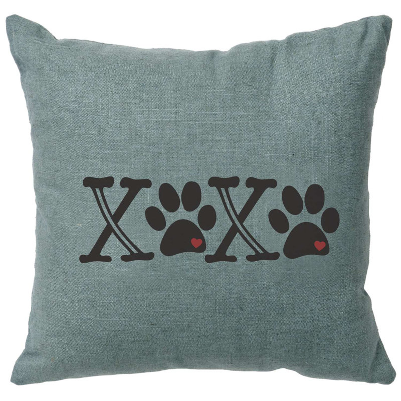 Coussin Wooded River Image - Xoxo - Lin océan, Bleu