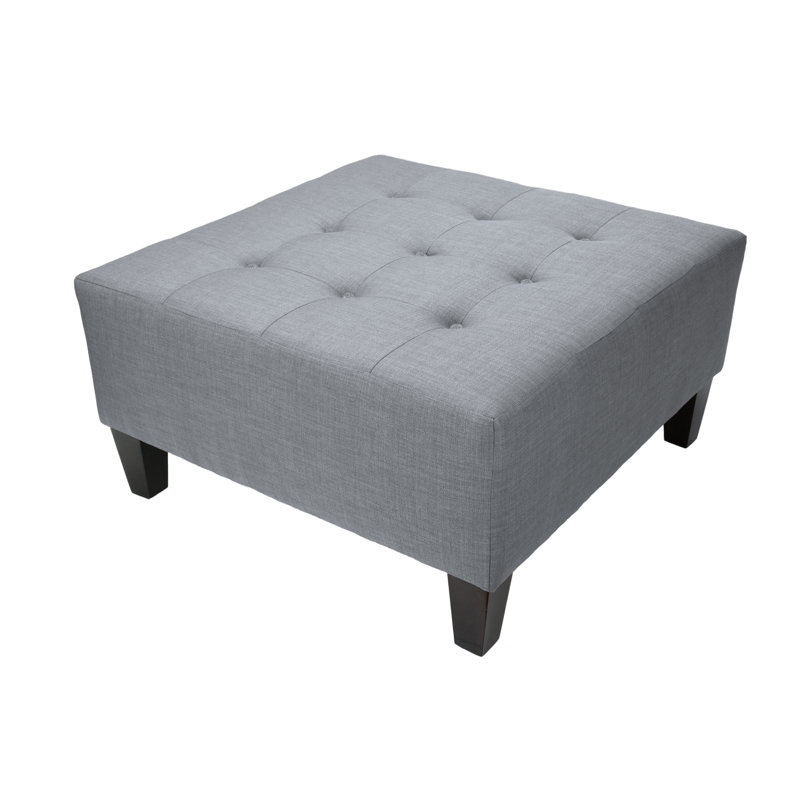 Repose-pieds standard carré 34 po Emerson, Gris, Gris