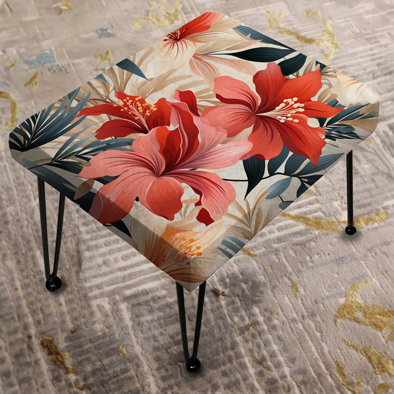 Tropical Whisper Tropical Motif II - Repose-pieds rectangulaire Tropical