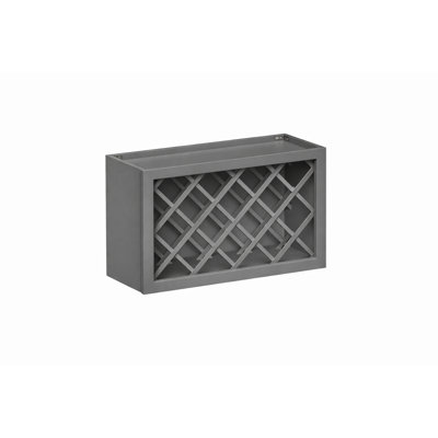 Support à vin mural de style Shaker de DL Cabinetry (prêt à assembler) l 30 po x H 18 po x P 12 po