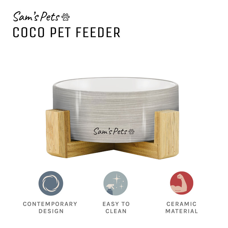 Coco Pet Bowl, Light Gray