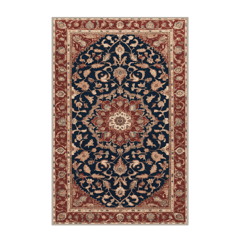 Tapis brun lavable à la machine, Rectangle de 5 pi x 8 pi