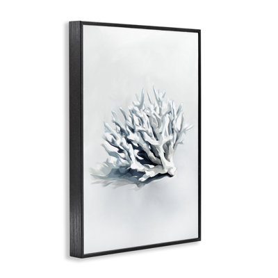 Subtle Staghorn Coral Framed Giclee, design by Ramona Murdock