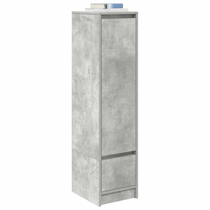 Highboard 29.5X34x119.5 Cm Engineered Wood, Concrete Grey