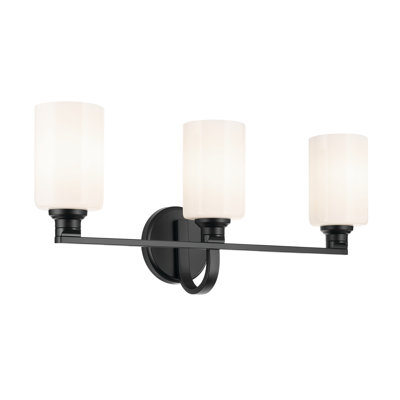 24.25" 3-Light Vanity Light with Glass