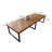 125.98"Solid Pine Long Rectangular Conference Table-753568478