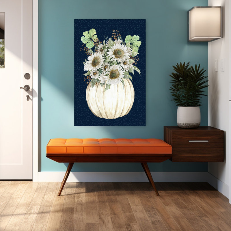 Tournesols sur art abstrait abstrait tournesol, H 48 po x l 32 po
