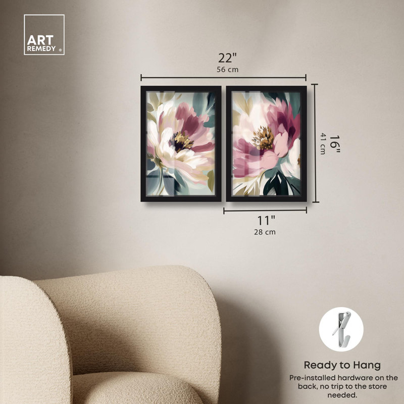 Blossom in Light, Noir, H 17 po x l 24 po