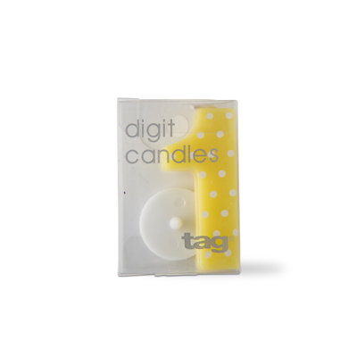 One Digit Party Candle Dots