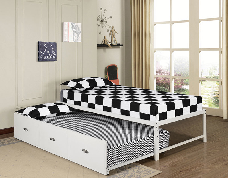 Beanfields Twin Metal Platform Bed