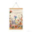 Wildflower Field & Scripture, art mural à volutes suspendues, cintre en bois intégré, l 16 x L 24