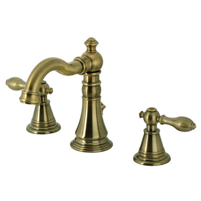 Robinet de salle de bain victorien à 3 poignées à fixation sur le comptoir à 3 trous avec drain escamotable Victorian Kingston