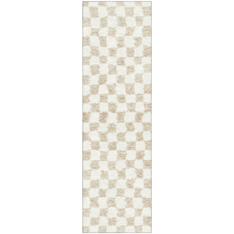 Premium Machine Washable Millbrook AMF1958 Geometric Rug, Runner 2'3" x 7'6"