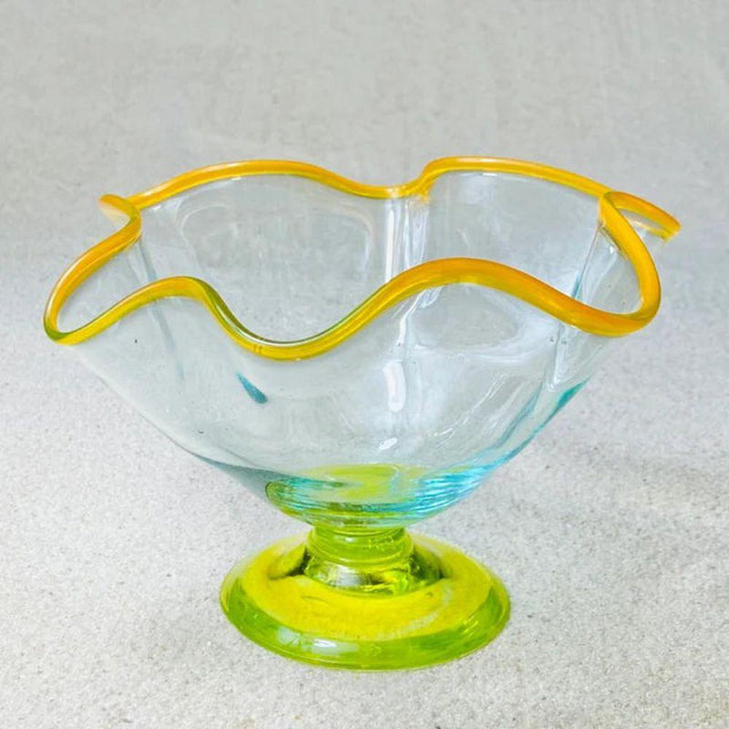 Mithlesh Glass Decorative Bowl 1, Yellow