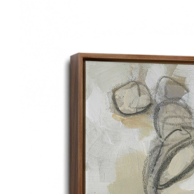 Impression sur toile, "Bouquet Sketch Impression I" par June Erica Vess, H 12 po x l 12 po, Brun