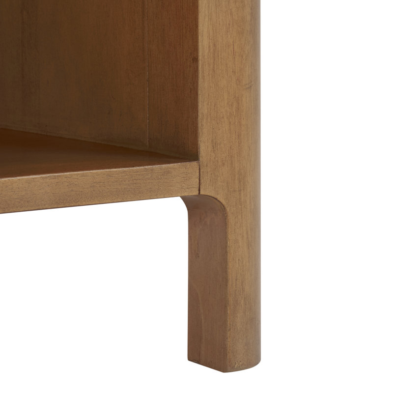 Abbiava 1 Drawer Wood Nightstand, Natural