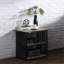 22'' W Metal,Solid + Manufactured Wood Nightstand