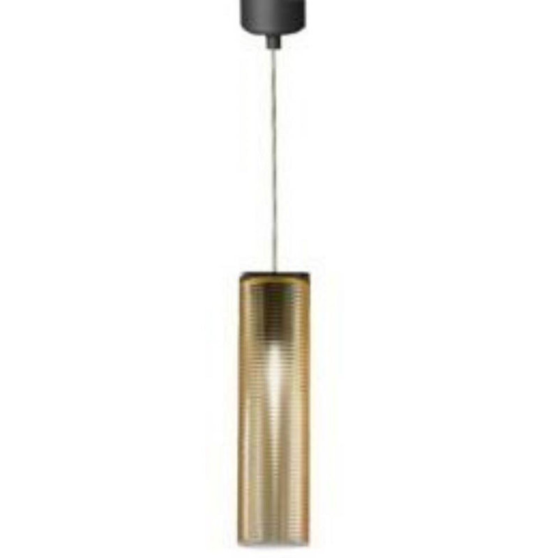 Ladies Clio - One Light Pendant, Black, Amber