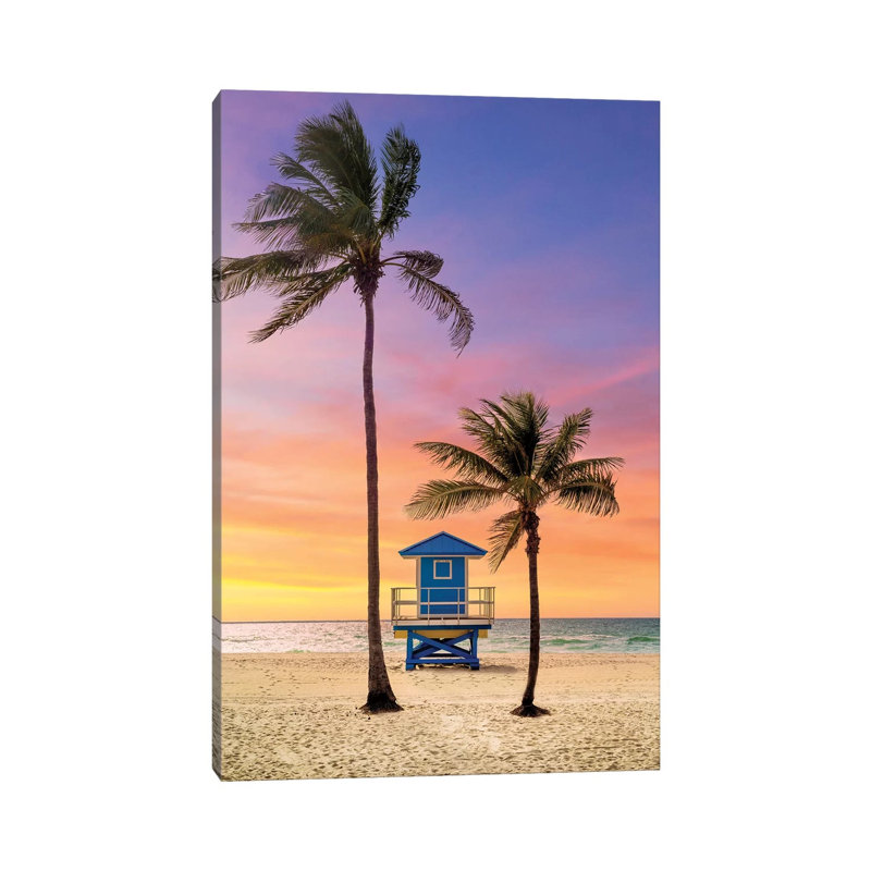 Summer Sunrise At The Beach by Susanne Kremer - Print on Canvas, 66.04cm H x 45.72cm W x 3.81cm D, Wrapped Canvas