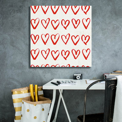  'Xoxo 1 A' by Anne Tavoletti Canvas Wall Art, 26" x 26"
