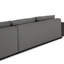 Canapé modulaire d'extérieur en métal 3 pièces Branford - Graphite Arashi