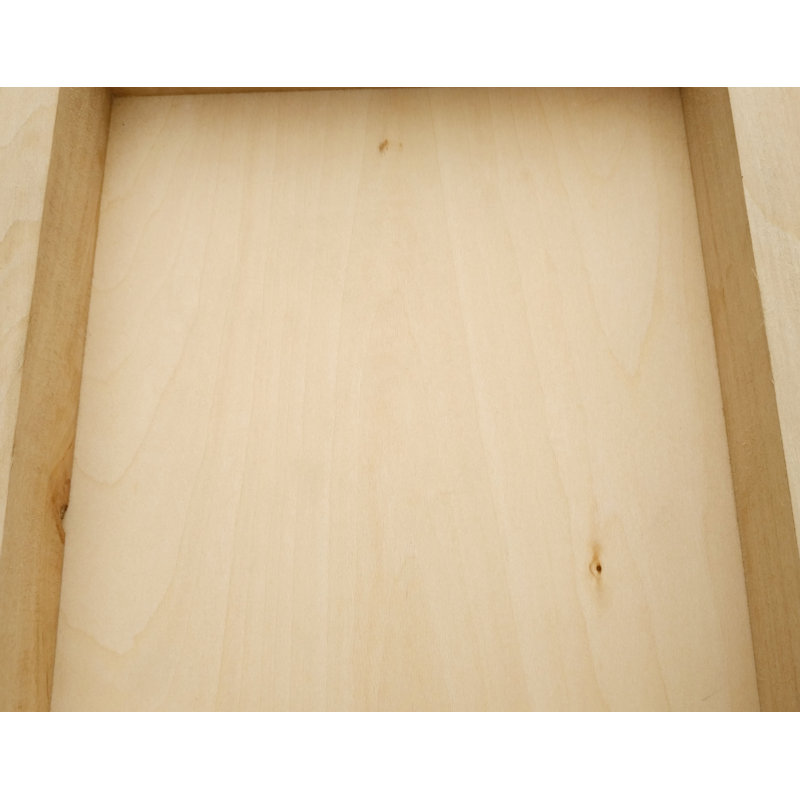 Plateau en bois plateau thé, café, collation, plateaux de présentation, plateaux 14 po x 18 po x 1,5 po - 2 pièces