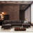 Stylish Corner Sofa, Brown Fabric, 78.7 x 123.6 x 61.0 inches | Beech Wood & Chipboard Frame, 100% Polyester Upholstery | Soft Grey Foam & Spring Seating, Fixed Cushions, Dry-Cleanable | Modern Living Room Furniture-90667765-90667768