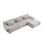 Combinaison modulaire, forme de joint en bambou, fauteuil, très grande compression et assise profonde en chenille 3 + 1 places (avec 3 coussins)-358227387