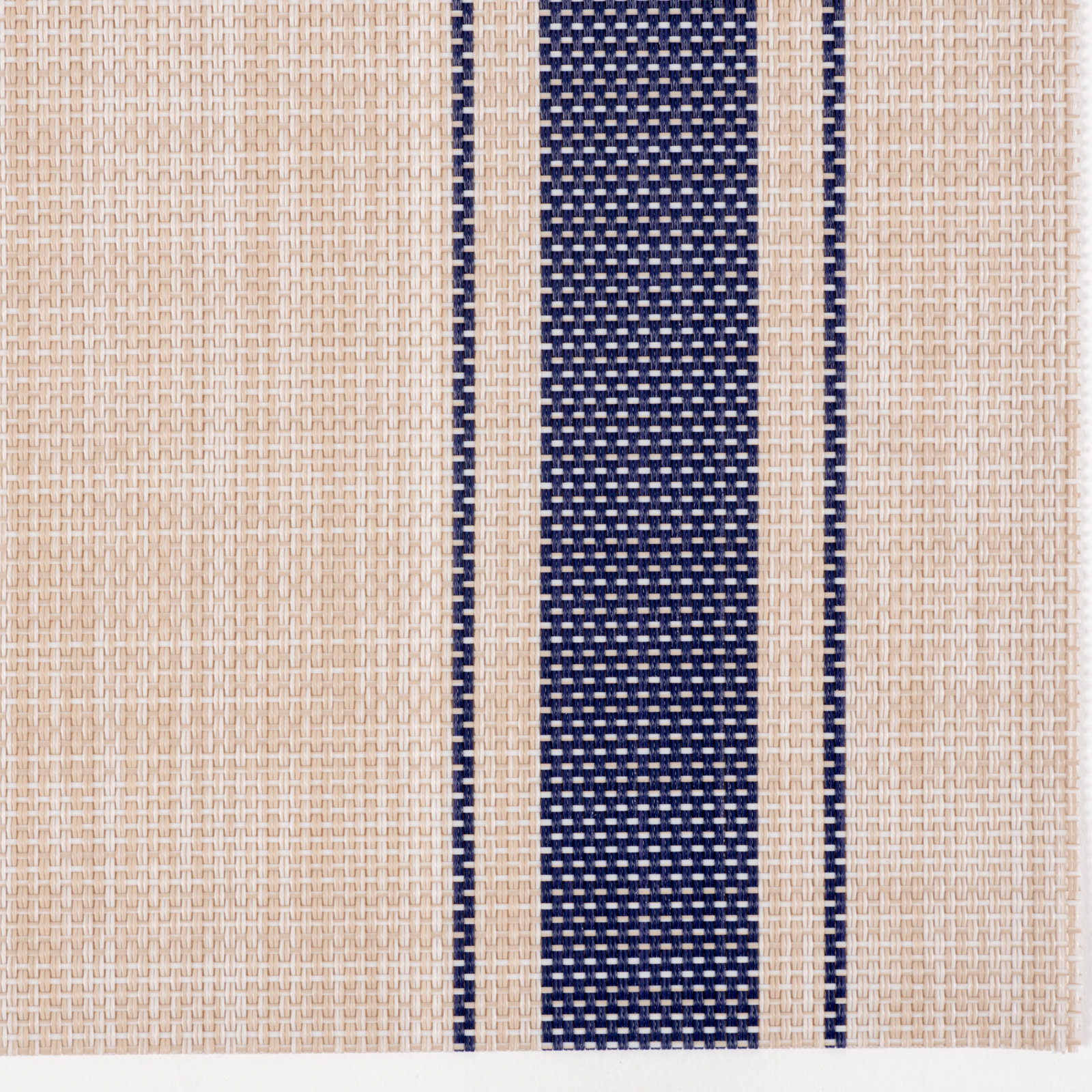 Rialta Stripe 17" Placemat, Beige/Blue