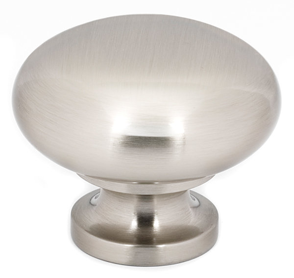 Mushroom Knob, Matte Black, 1.25" H x 1.5" W x 1.5" D