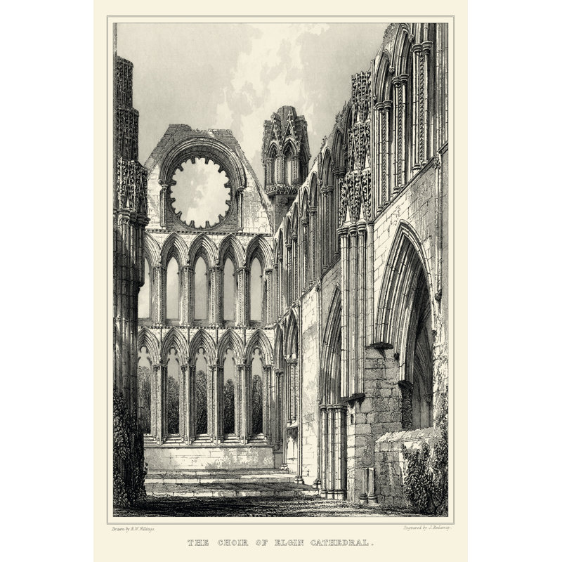 Gothic Detail X by R. W. Billings - Wrapped Canvas Print, 122cm H x 81cm W x 3.8cm D