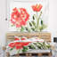Tapisserie de coquelicots rouges aquarelle abstraite-28482934