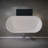 63" Freestanding Solid Surface Bathtub, Luxury Engineered Stone Resin Freestanding Soaking Bathtub With Overflow And Pop-Up Drain For Contemporary Bathroom, Glossy White-123339609