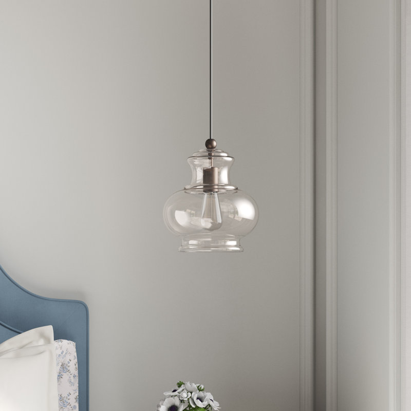Abdur-Rafay 1 - Light Pendant, Champagne, English Bronze