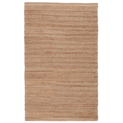 Tapis brun clair tissé à la main Deluna