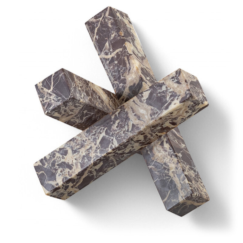 Objet de décoration en marbre Stix, Cerisier