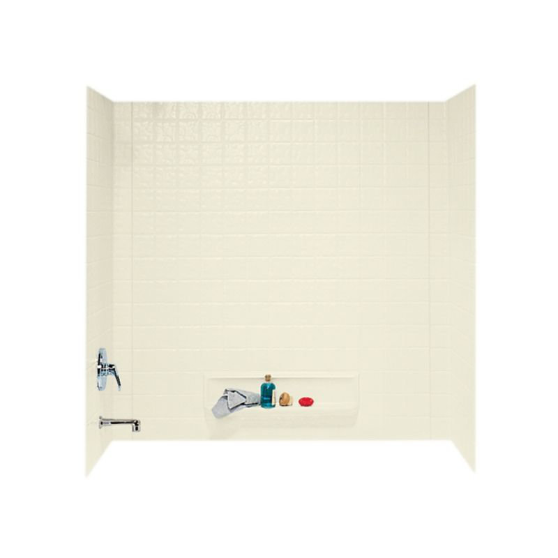 Mur de douche à trois panneaux 60" x 60" x 30" veritek, Os