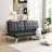 Sofa Bed Black Pvc