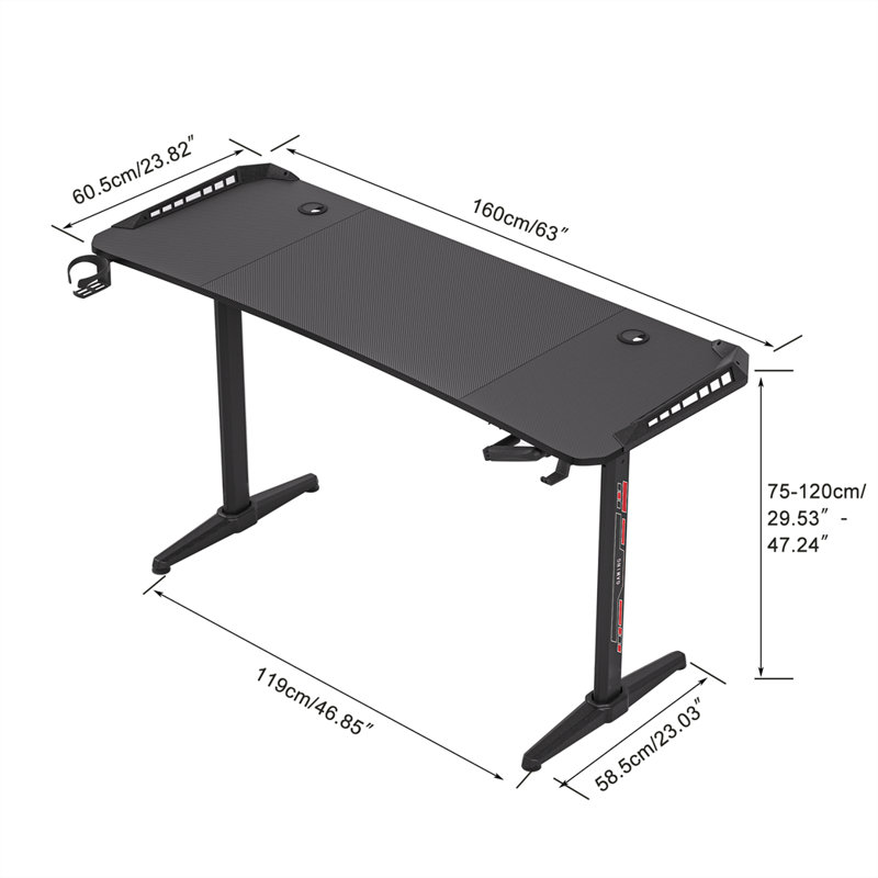 Amiens Adjustable Height Steel Standing Desk