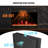 23" Recessed Electric Fireplace with Remote & Keypad Control
